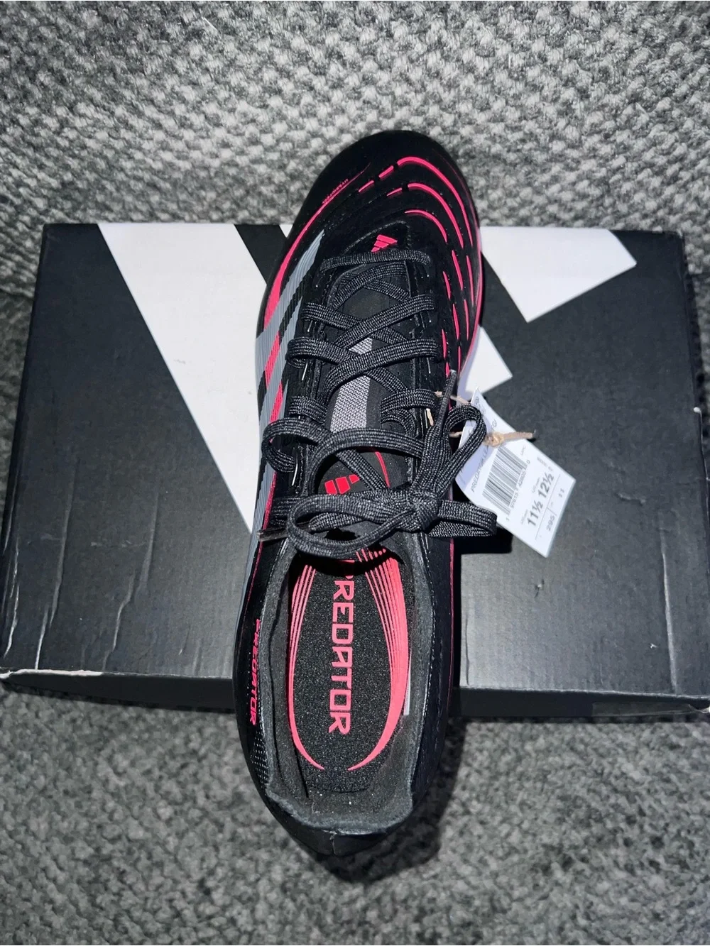 Adidas Predator League FG Unisex Black & Red Athletic Soccer Shoe
